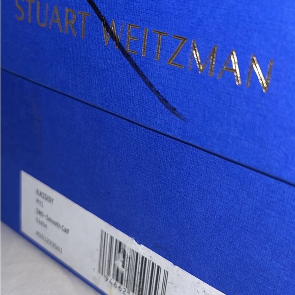 New Stuart Weitzman New Kassidy Heeled Sandal Color:Seashell 8.5 B Medium Width - Picture 15 of 17